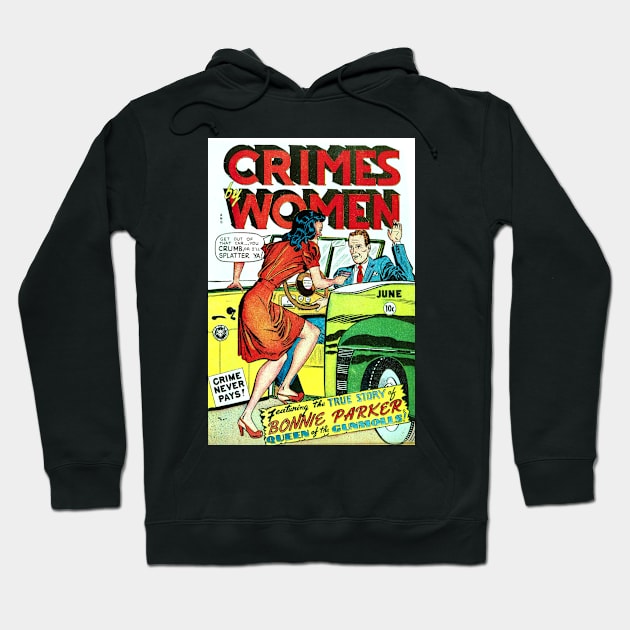 Crimes By Women (June, 1949) Hoodie by dumb stuff, fun stuff